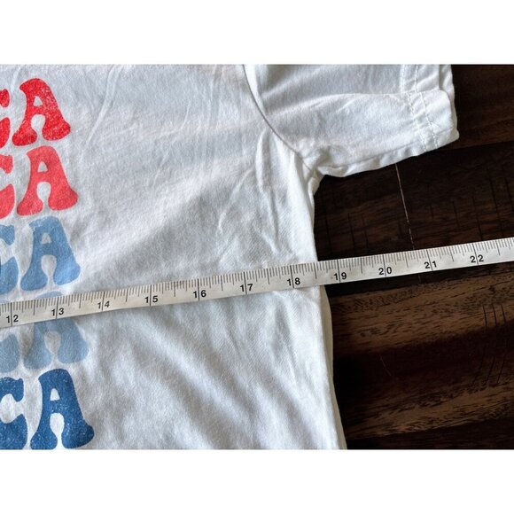 Home of the Brave Smiley America White Shirt - Picture 5 of 5